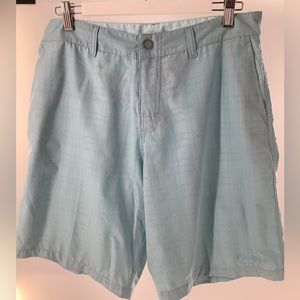 Rs Surf Mens shorts sky blue size 32 pockets, snap fly.